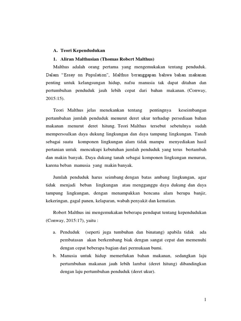 Teori Kependudukan | PDF