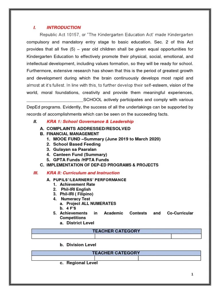 LRMDS Year End REPORT Unduh gratis PDF Kindergarten Pedagogy