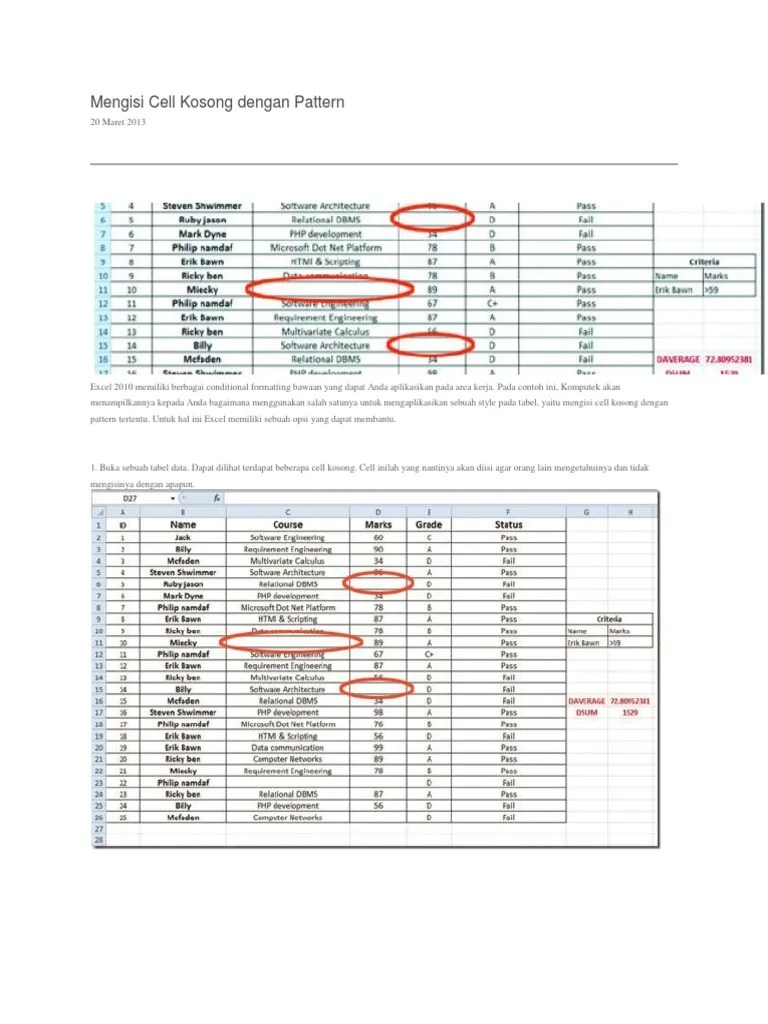 Tutorial-Excel | PDF