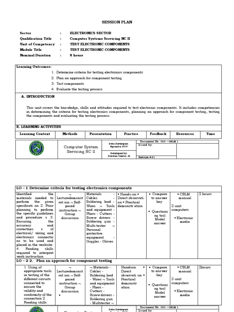 Test Electronic Components 01 PDF Electrical Wiring Electronics