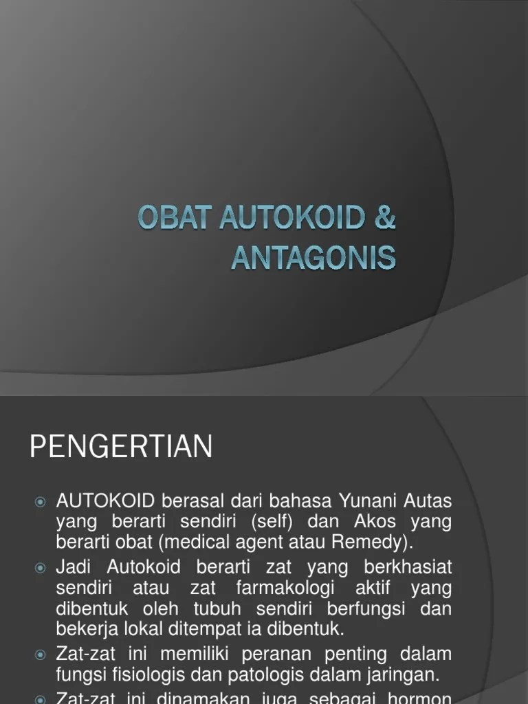 Obat Autokoid &amp; Antagonis | PDF