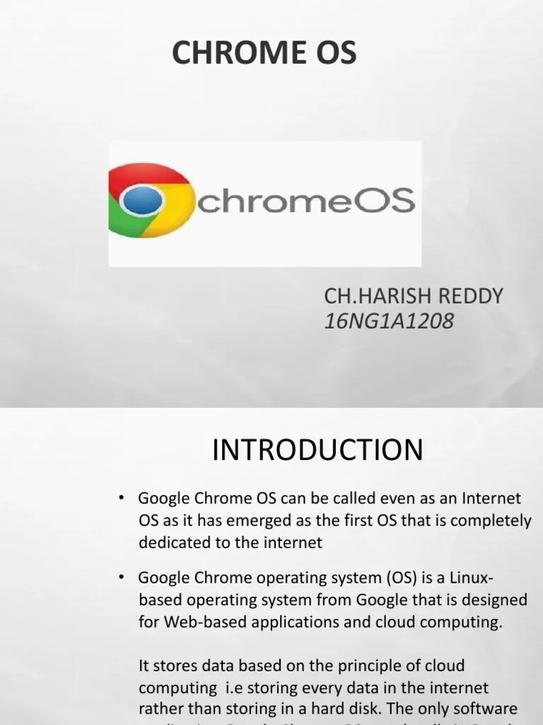 Chrome Os PDF Chromebook Operating System