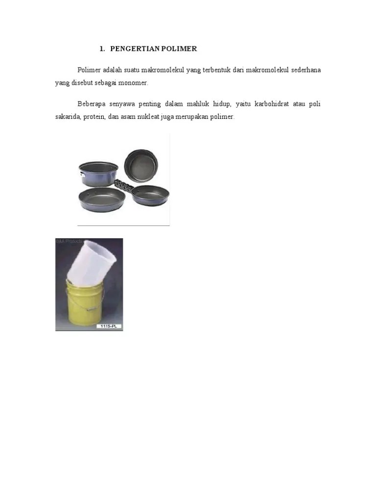 PENGERTIAN POLIMER 1