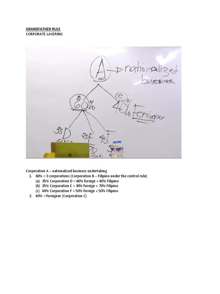 Grandfather Rule PDF