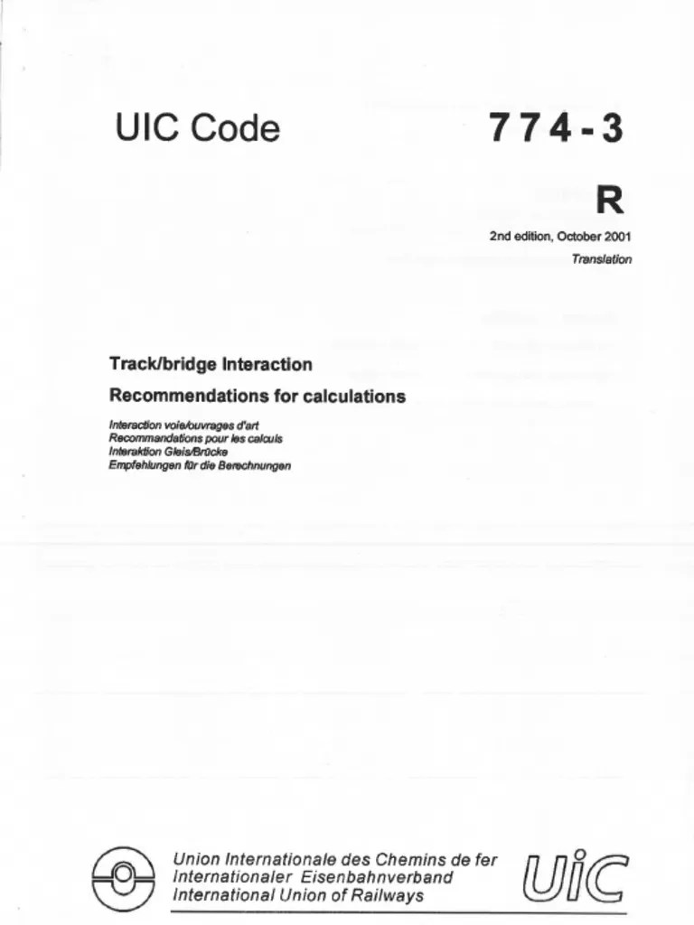 UIC Code 774-3 R