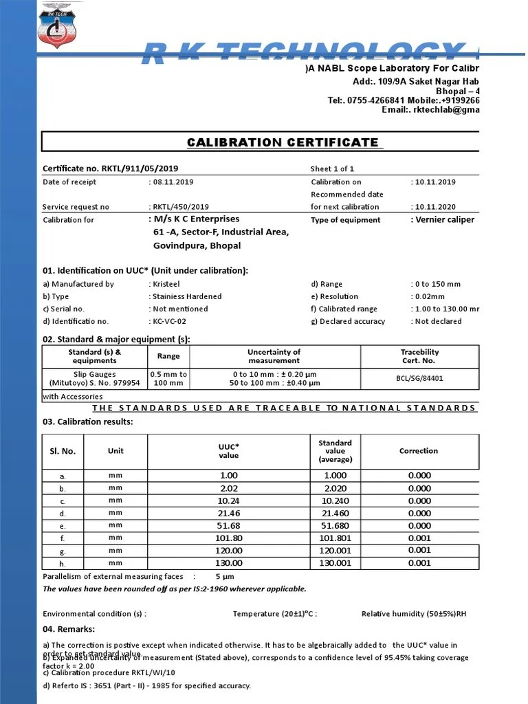 Micrometer Calibration Certificate atelieryuwa.ciao.jp