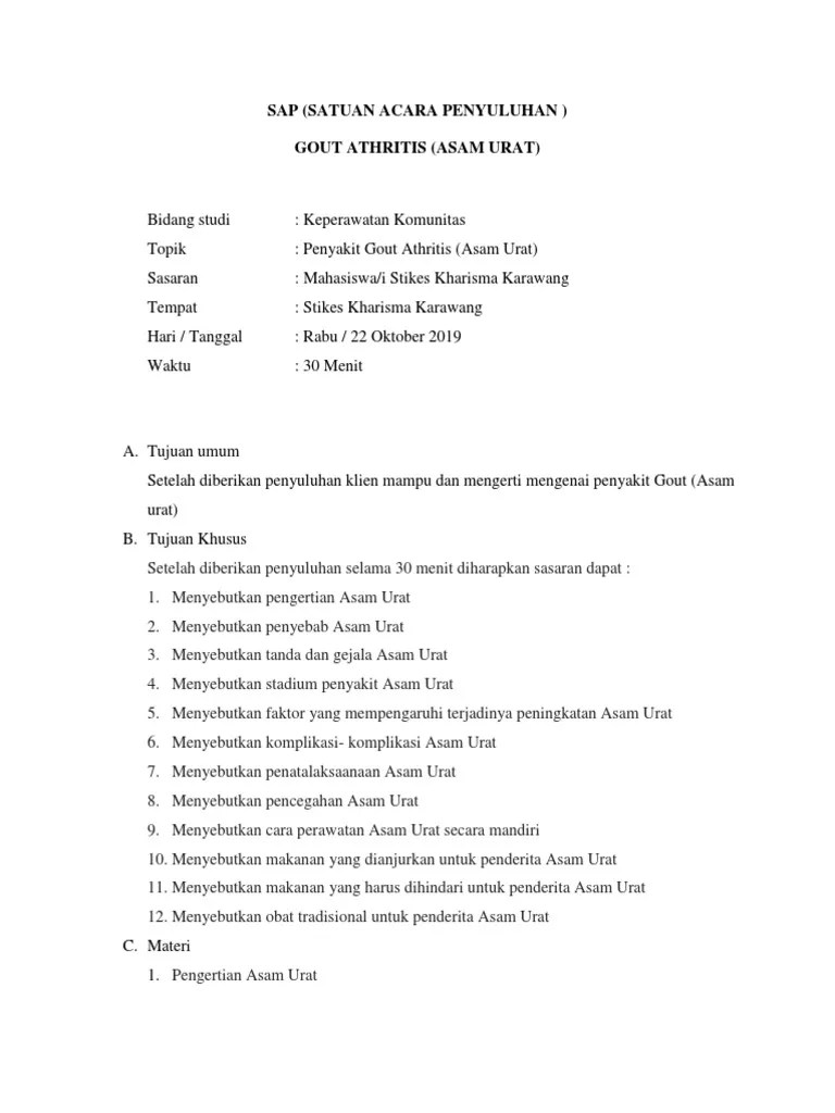 Sap Asam Urat | PDF