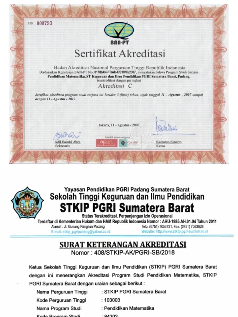 Akreditasi Leni | PDF