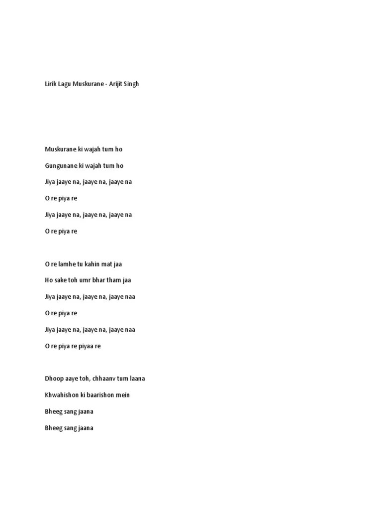 Lirik Lagu Muskurane Terjemahan Indonesia