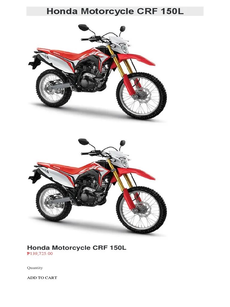 Motor Crf 150 L Motormobilindo