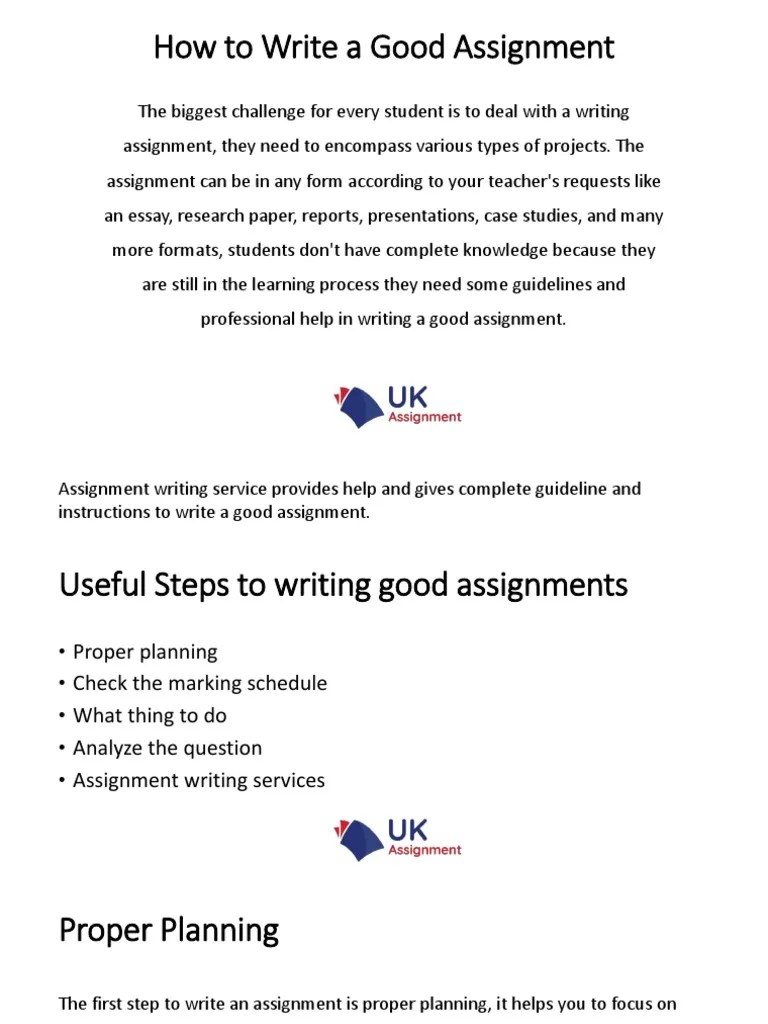 How To Write A Good Assignment PDF Question Applied Psychology