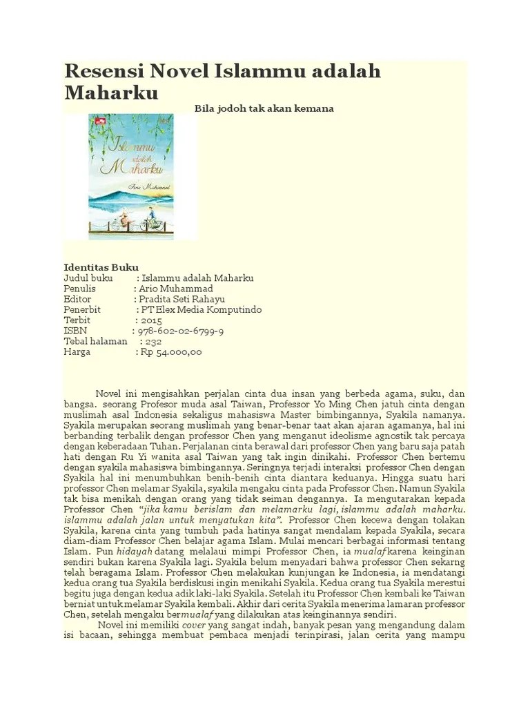 Resensi Novel Islammu adalah Maharku.docx