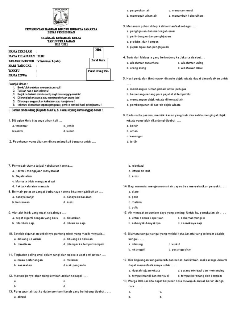 Soal Uts Plbj Kelas 2 Semester 1 2019 Naik Kelas