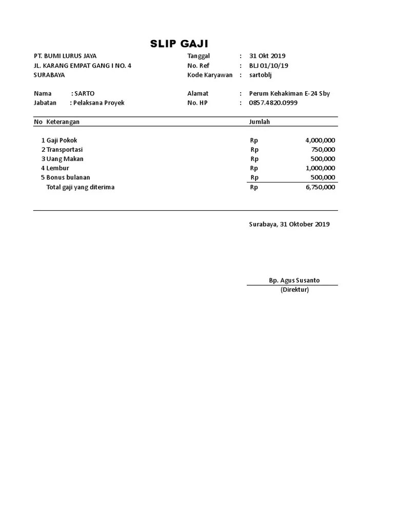 Slip Gaji PDF