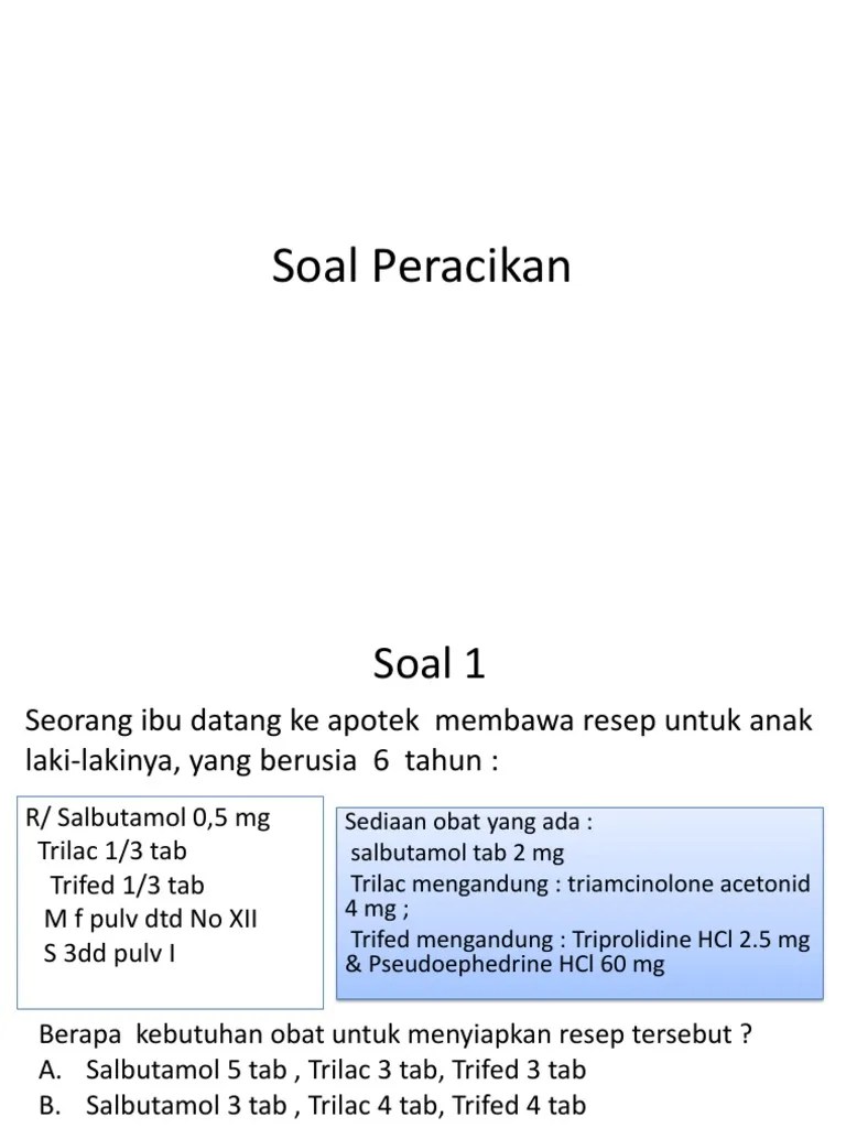 Soal Peracikan | PDF