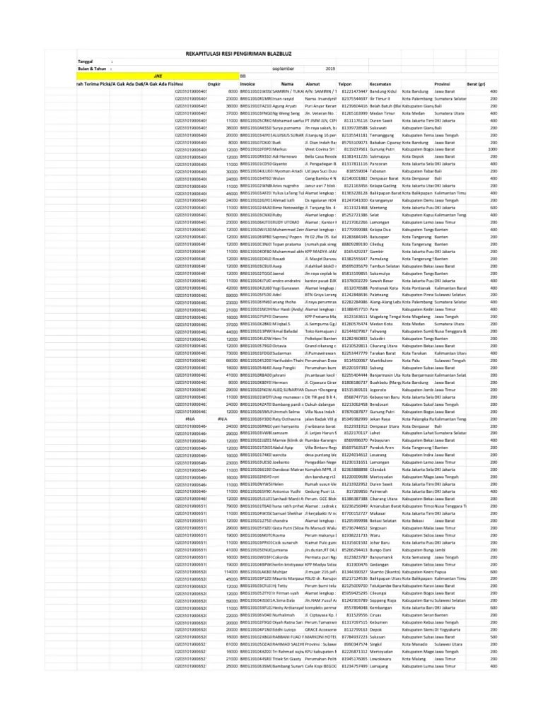 Scan Jne BB November | PDF