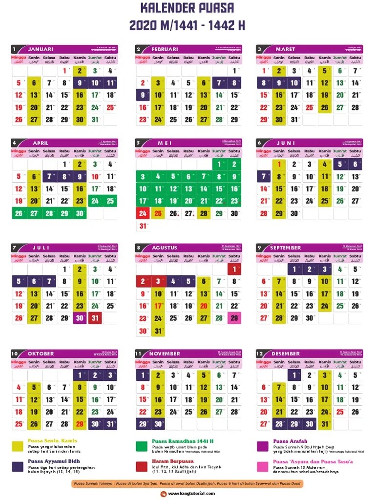 Kalender Puasa 2020 PDF PDF