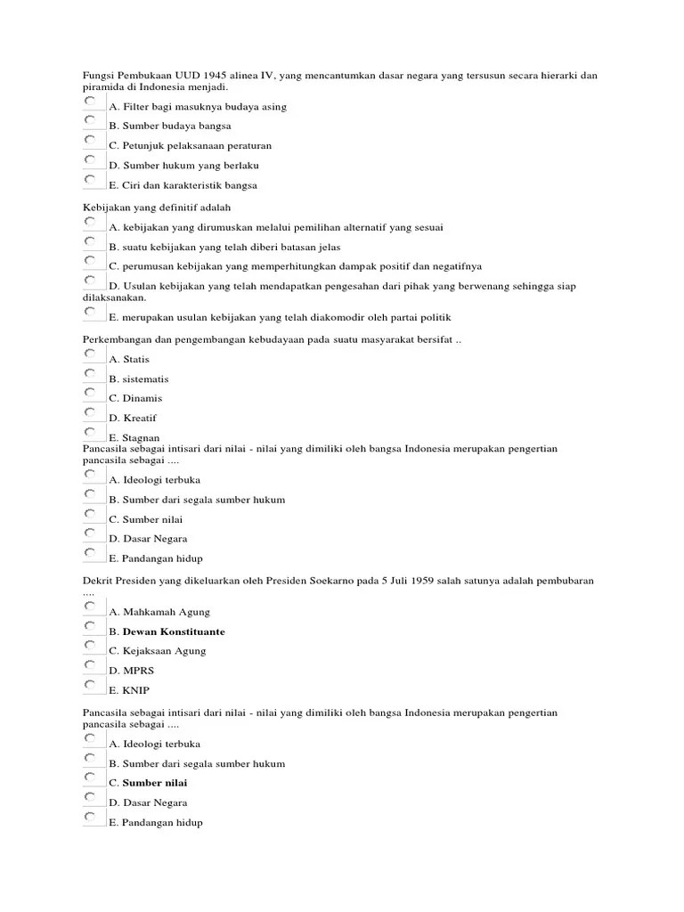 Fungsi Pembukaan UUD 1945 Alinea IV | PDF