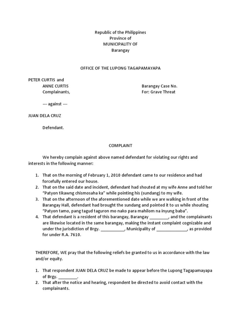 Barangay Blotter 1 PDF Legal Concepts Virtue