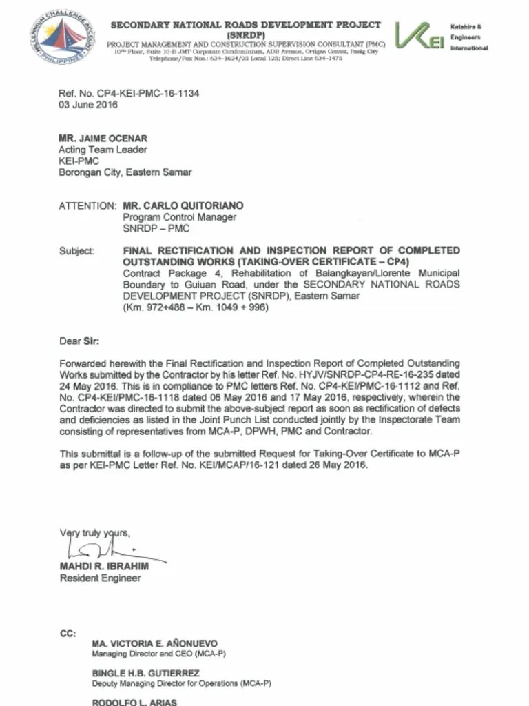 6 Final Rectification Report PDF PDF Social Institutions Social