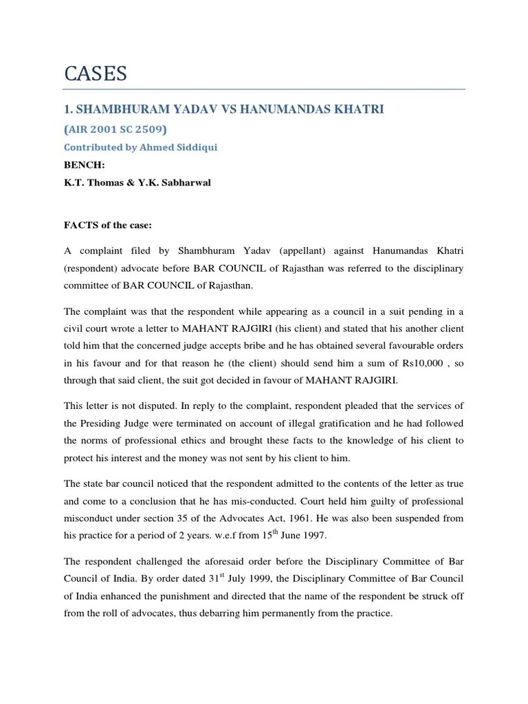 Case Sample PDF Advocate Lawsuit