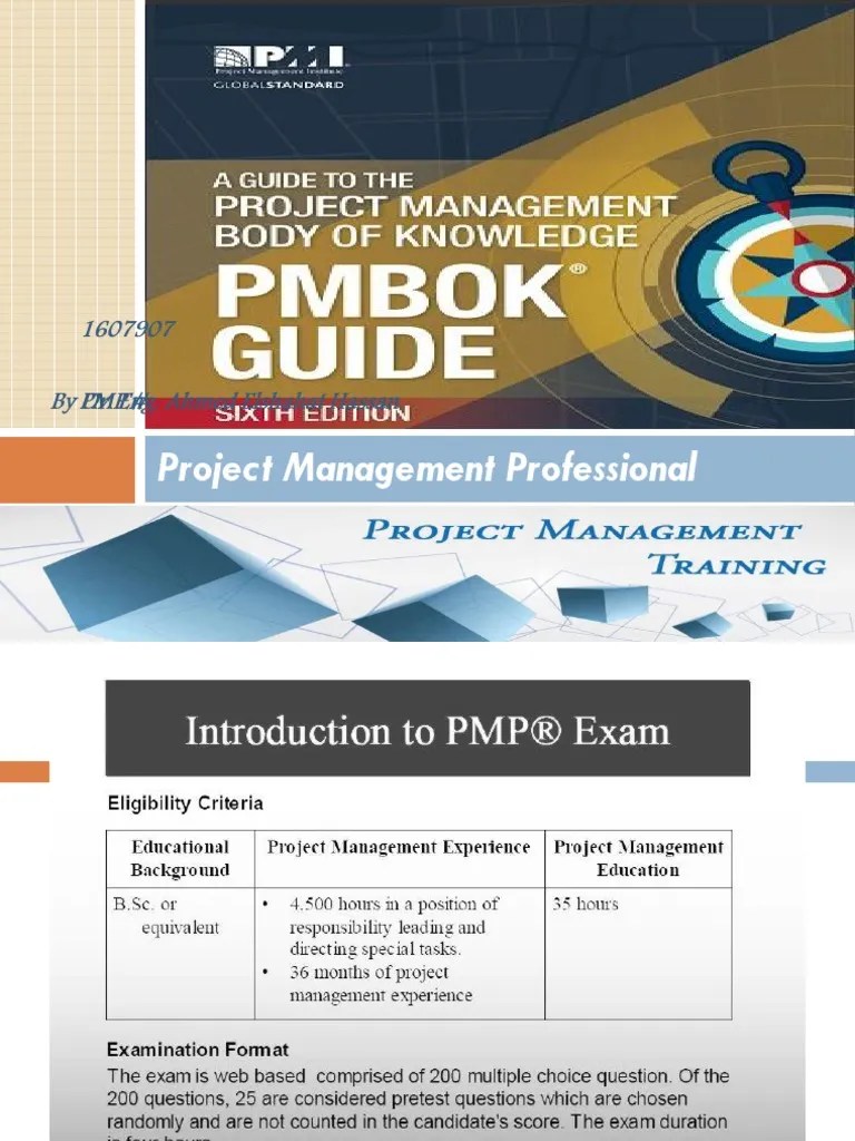 PMP Prep Exam 6th Edition Full Slides PDF Project Management Business