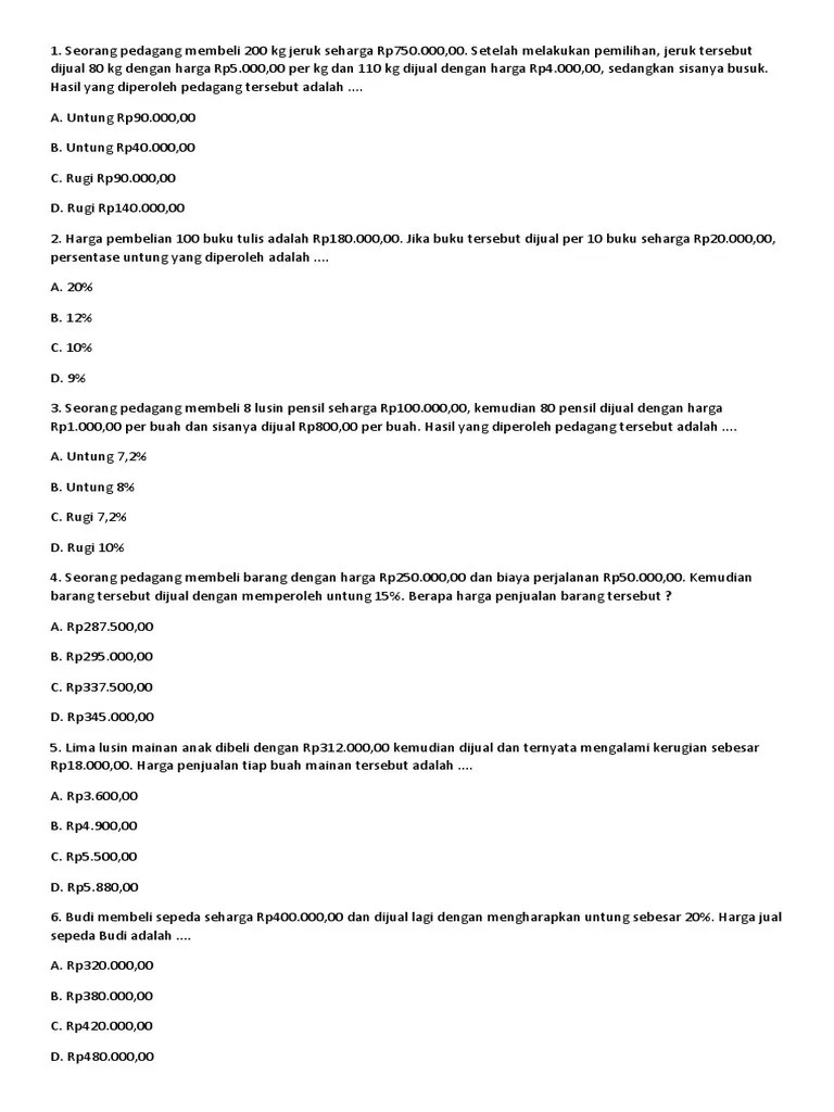 Aritmatika Soal | PDF