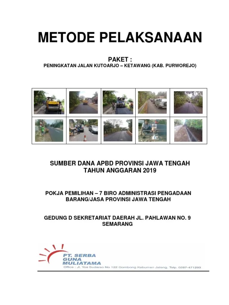 3.a Metode Pelaksanaan Pekerjaan | PDF