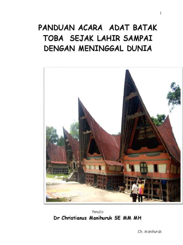 Panduan Acara Adat Batak Toba Sejak Lahi | PDF