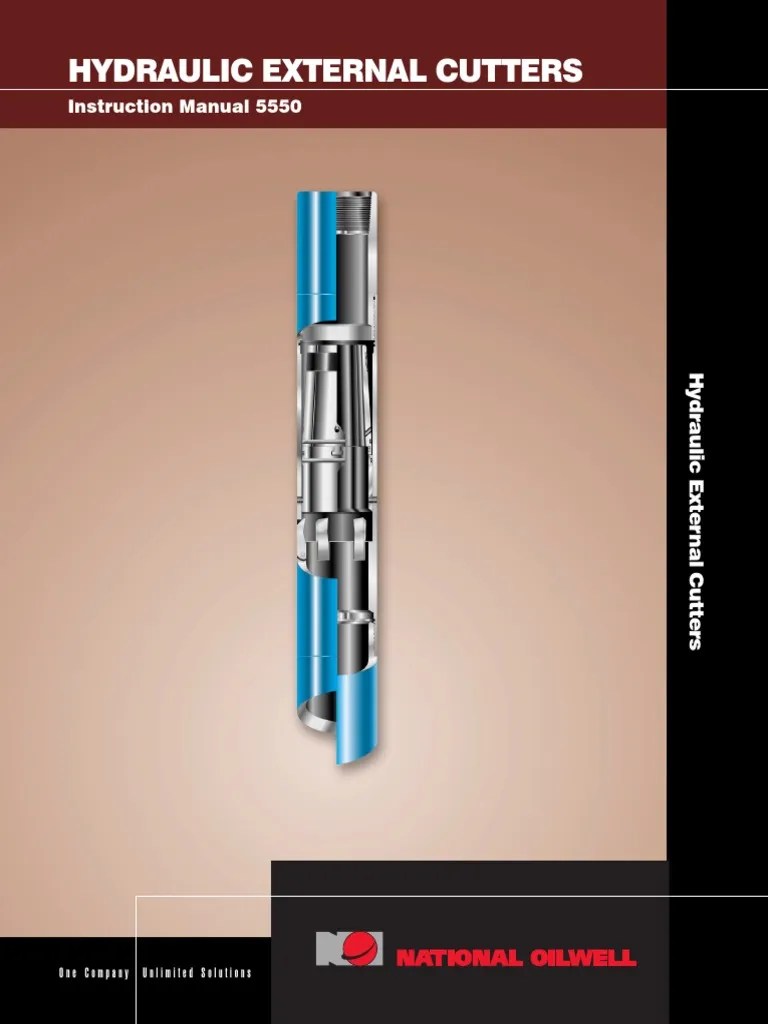 Hydraulic External Cutters Instruction Manual 5550 OEM | PDF | Knife