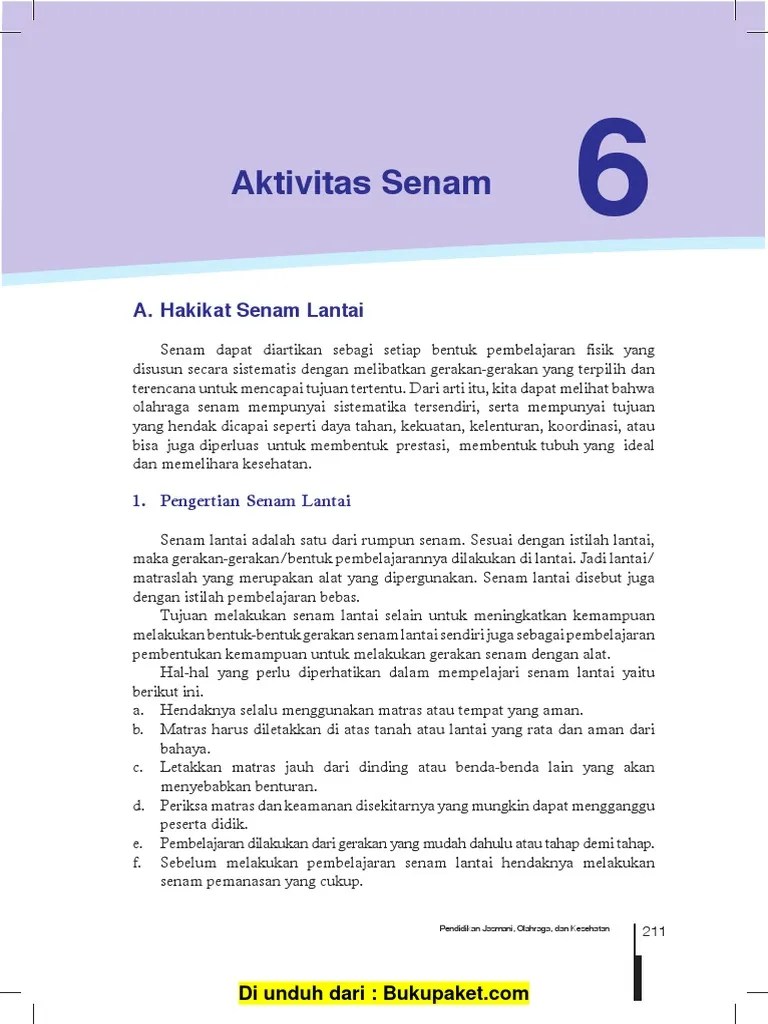 Bab 6 Aktivitas Senam | PDF
