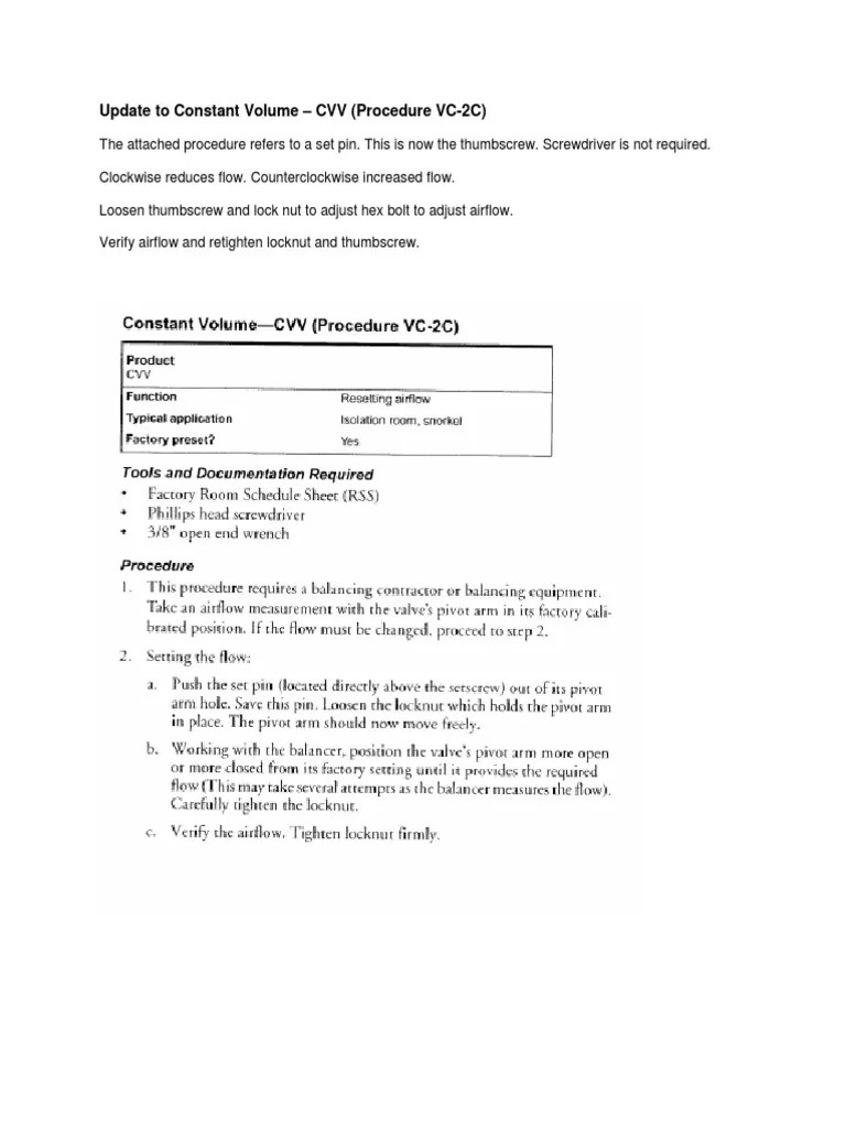 Phoenix Valve CVV Calibration Procedure PDF