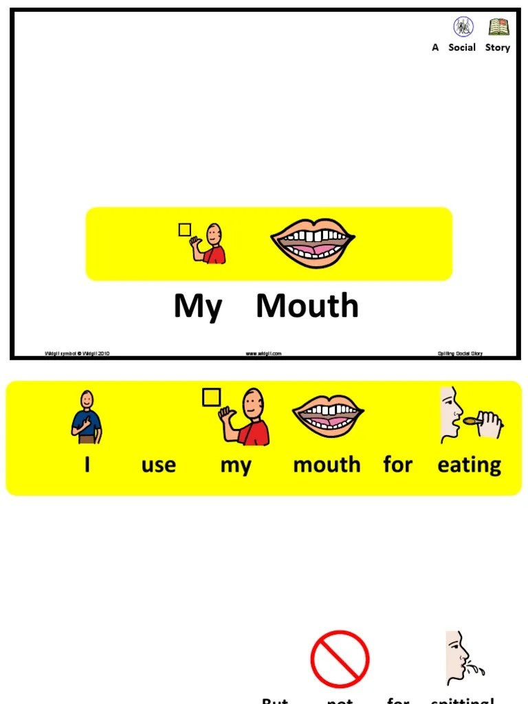 Spitting Social Story