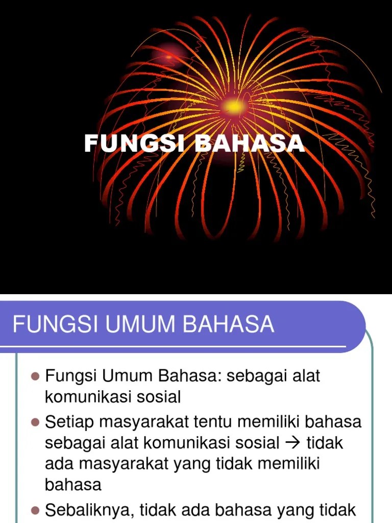 Fungsi Bahasa-1 | PDF