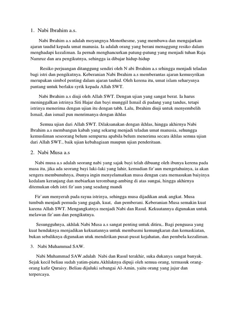 Akhlak para Nabi | PDF