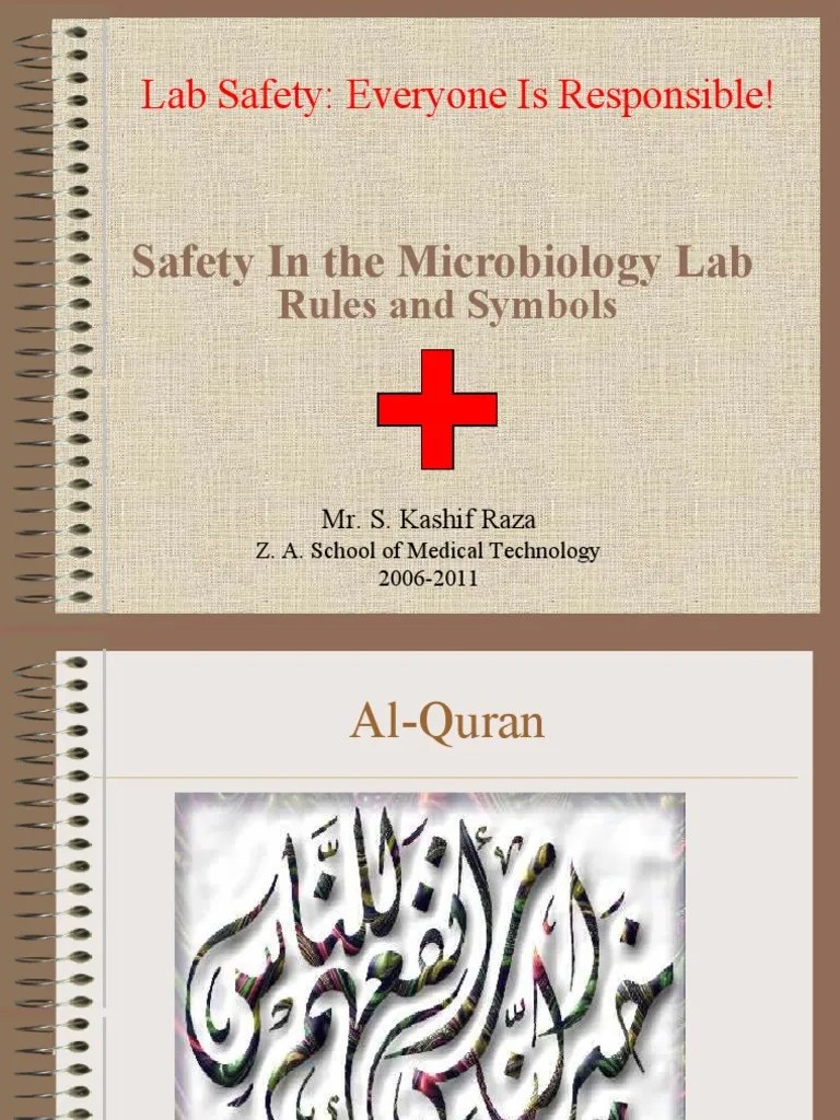 Microbiology Laboratory Safety Rules PDF Safety