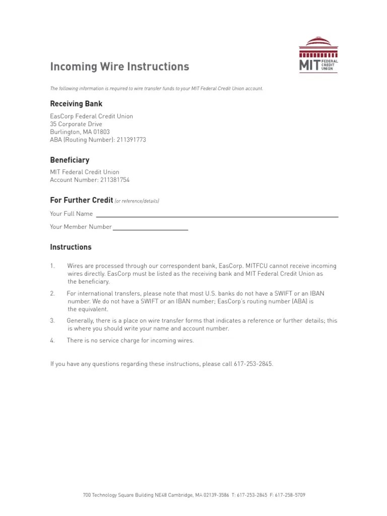 MITFCU Wire Instructions 1 PDF