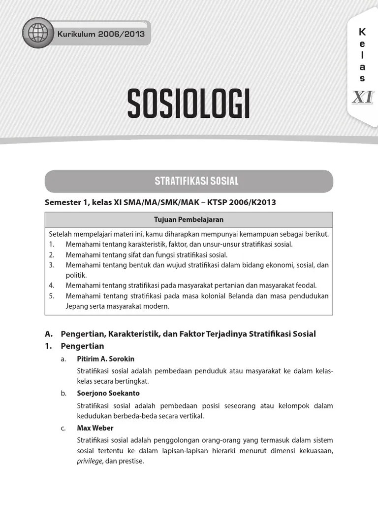 Stratifikasi Sosial 0 | PDF