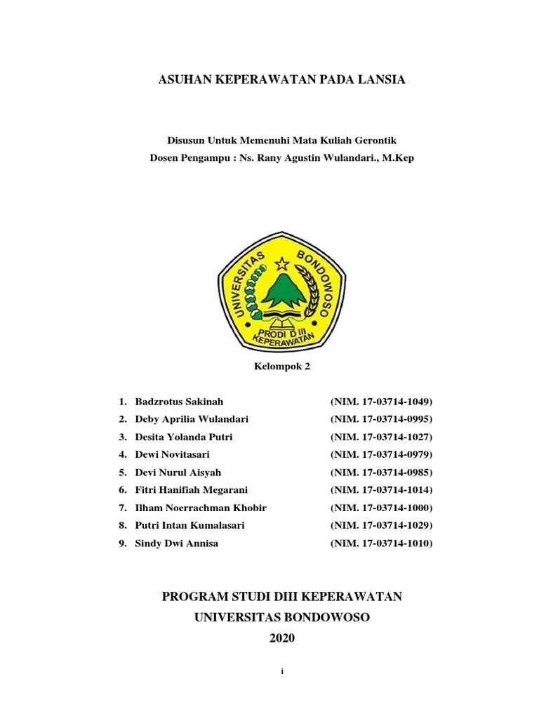 Asuhan Keperawatan Pada Lansia | PDF