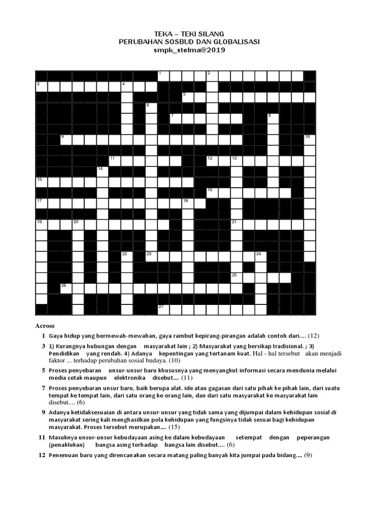 Tts Perubahan Sosbud Dan Globalisasi Part 1 | PDF