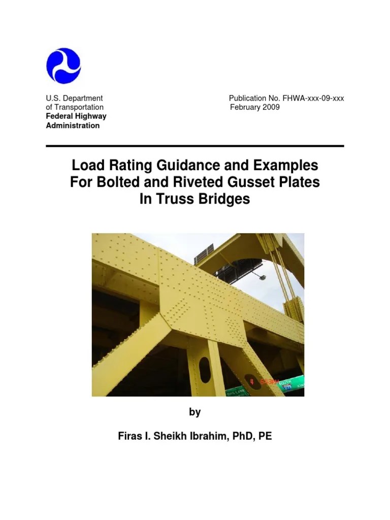 Load Rating Guidance and Examples for Bolted and Riveted Gusset Plates