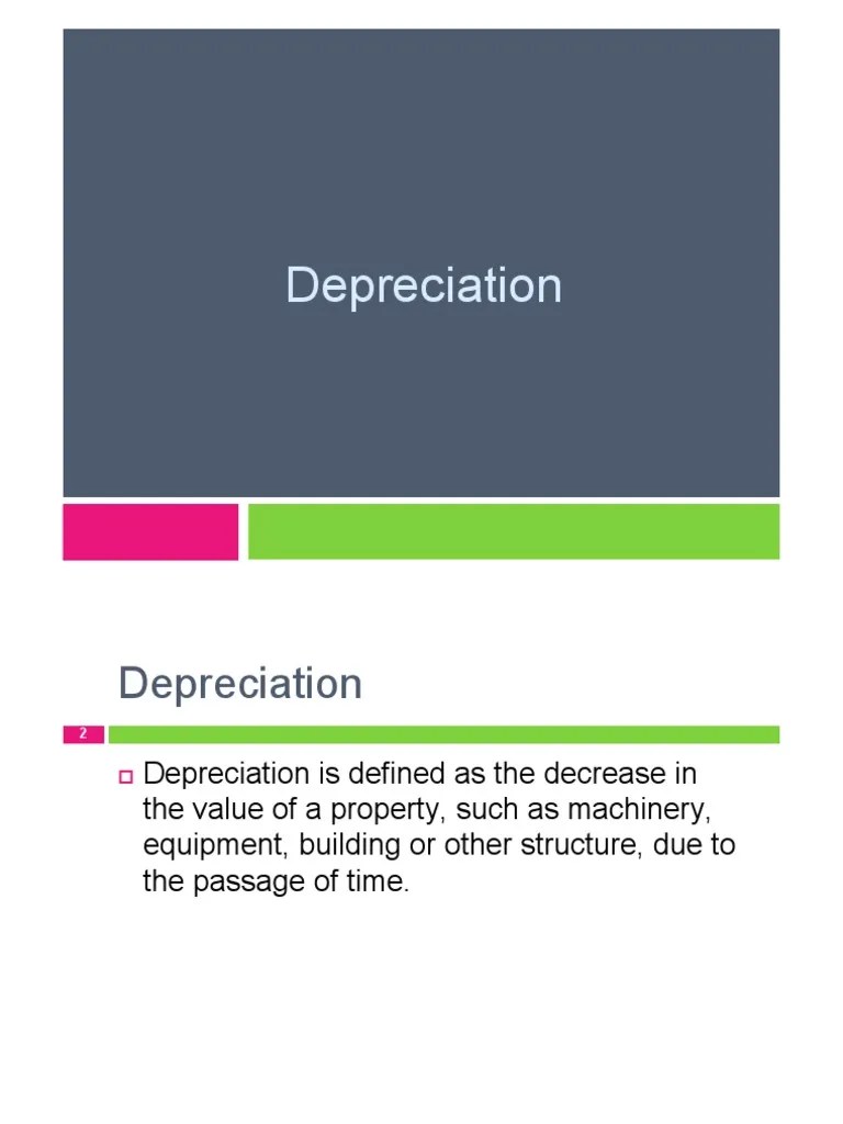 ESENECO 4 Depreciation 1 PDF Book Value Depreciation