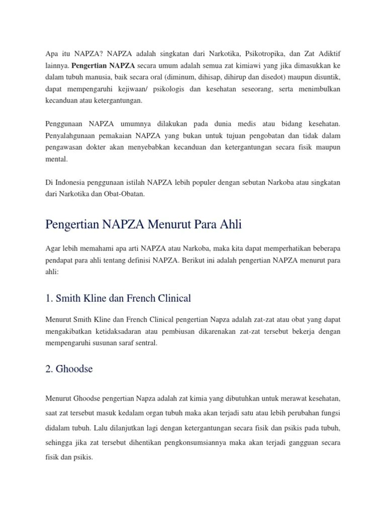 Apa Itu NAPZA | PDF