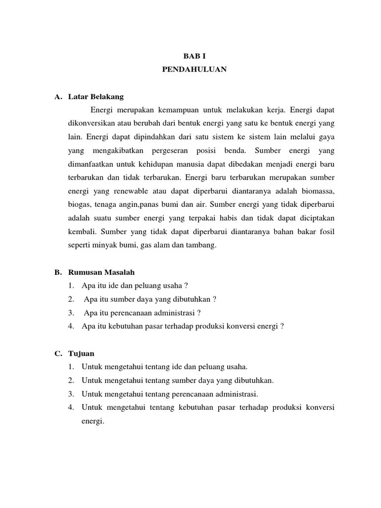 Makalah Wirausaha Di Bidang Rekayasa | PDF