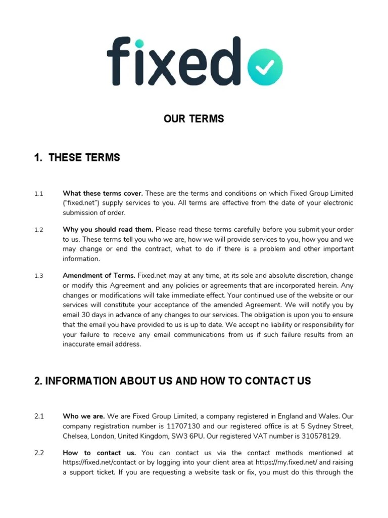 Terms and Conditions 20 Feb 2020