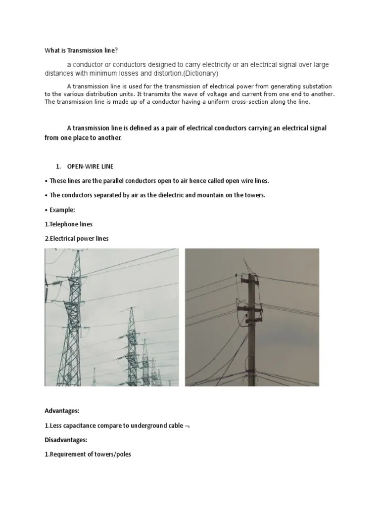 Types Transmission Lines | PDF