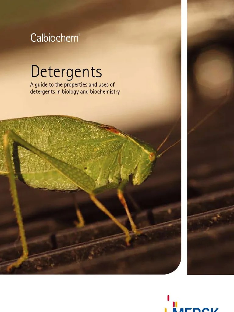A Guide To The Properties & Uses of Detergents in Biology
