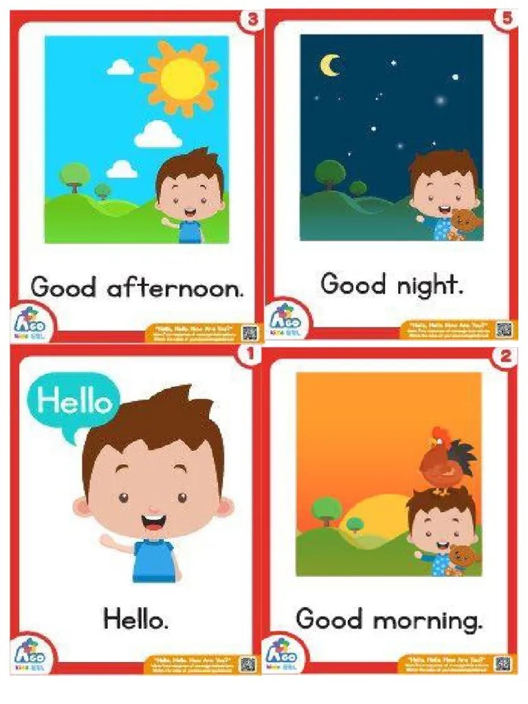Flashcards Greetings PDF