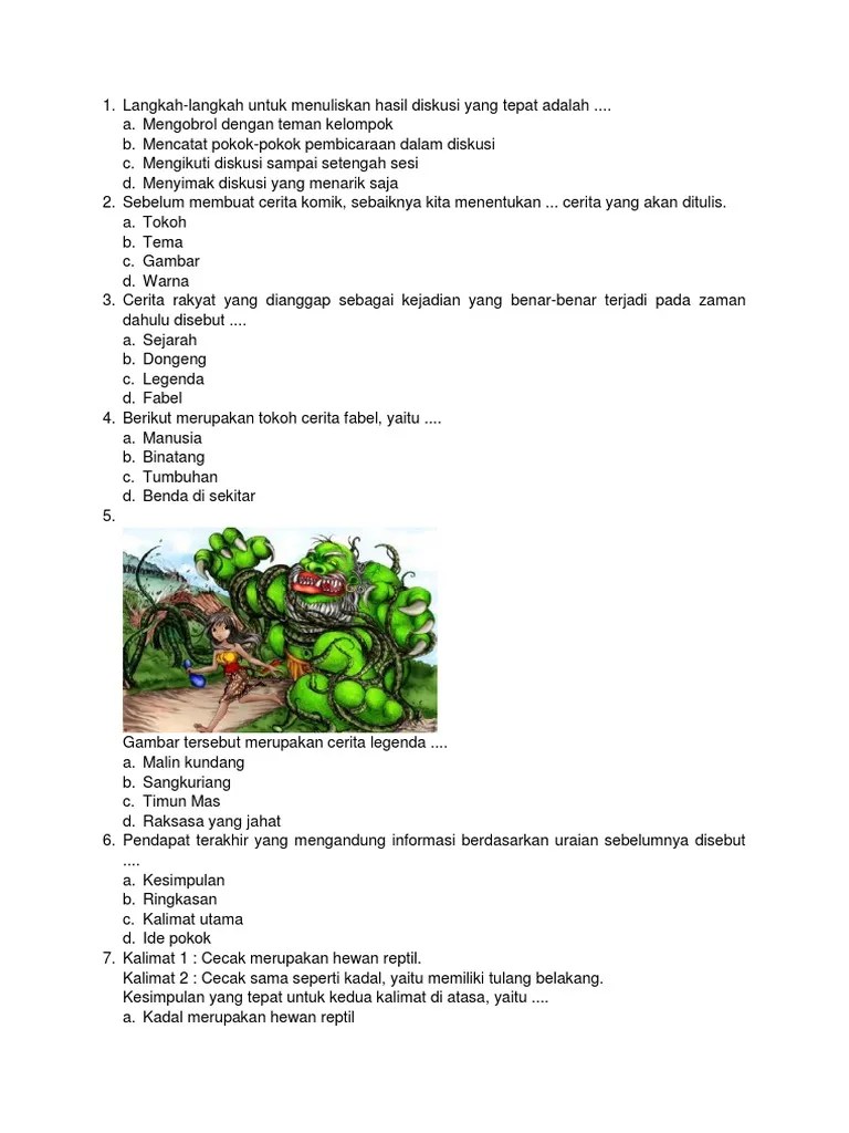 PTS Semester 2 Kelas 5