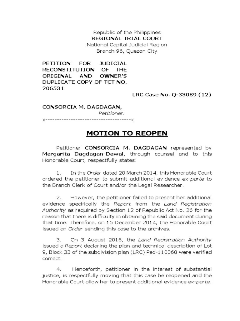 Motion To Reopen Case PDF PDF(05)